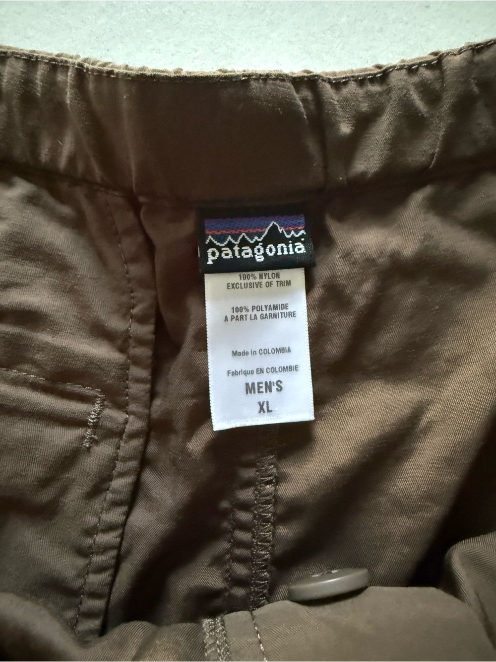 Patagonia Brown Athletic Shorts with Integrated Waist Buckle - Picture 3 of 6